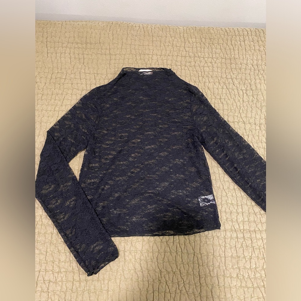 Black Lace Under Shirt